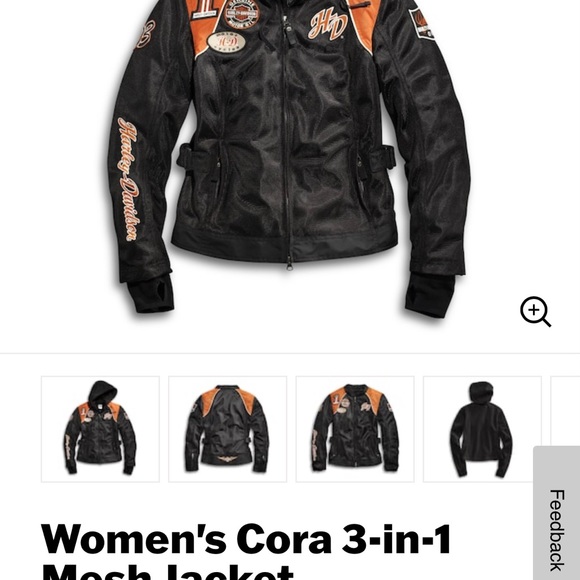100% Authentic Ladies Harley Davidson mesh riding jacket - Picture 2 of 5